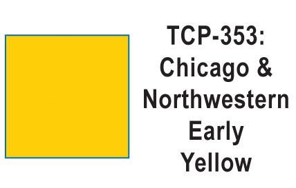 Tru Color TCP-353 Chicago North Western, CNW, Early Yellow, Paint 1 ounce - House of Trains