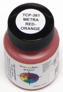 Tru Color TCP - 361 Metra Red - Orange, Paint 1 ounce - House of Trains