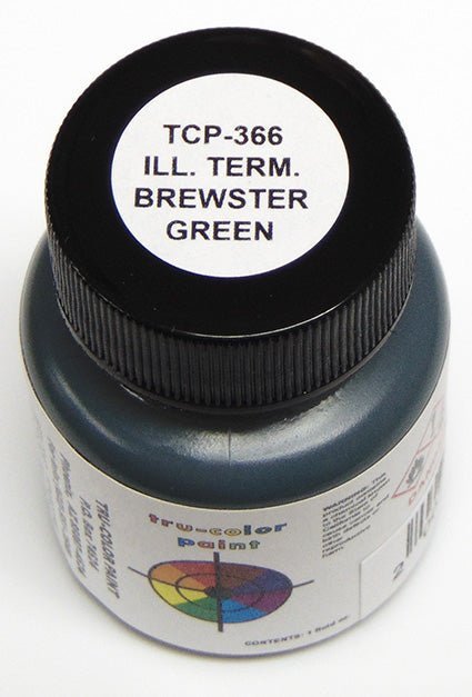 Tru Color TCP - 366 Illinois Terminal, IT, Brewster Green Paint 1 ounce - House of Trains