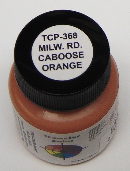 Tru Color TCP - 368 Milwaukee Road, MILW, Caboose Orange Paint 1 ounce - House of Trains