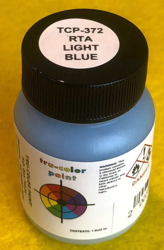 Tru Color TCP - 372 Regional Transit Authority, RTA, Light Blue, Paint 1 ounce - House of Trains