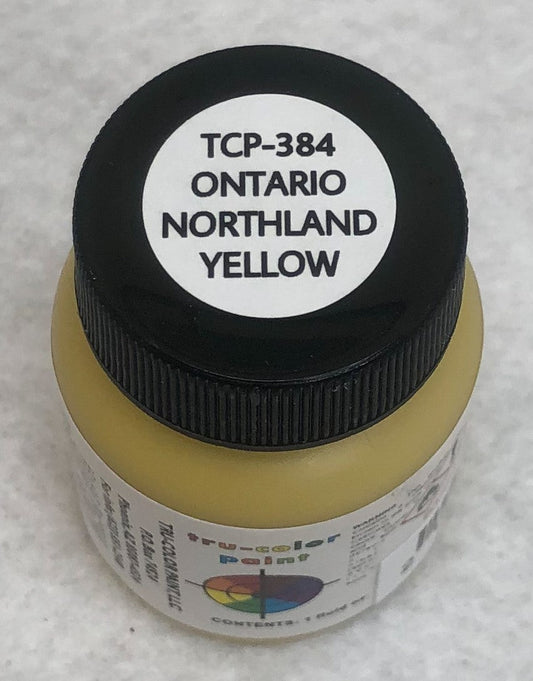 Tru Color TCP - 384 Ontario Northland, Yellow, Paint 1 ounce - House of Trains