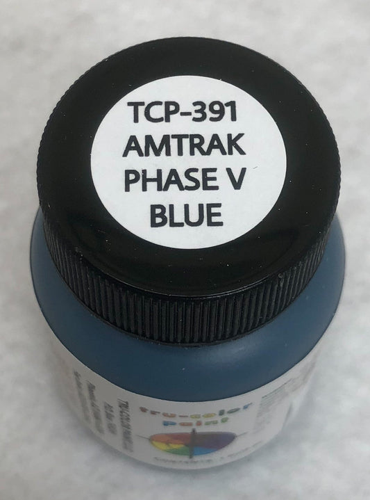 Tru Color TCP - 391 Amtrak, Phase V Blue, Paint 1 ounce - House of Trains