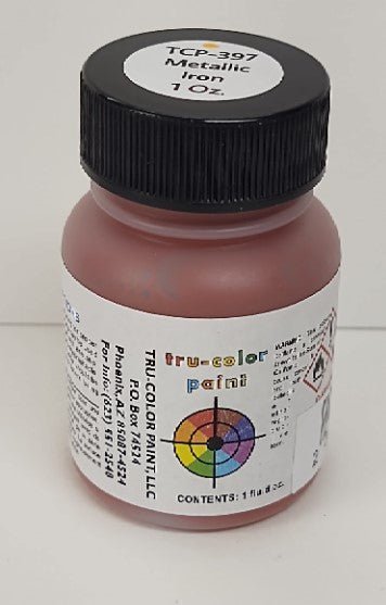 Tru Color TCP - 397 Metallic, Iron Paint 1 ounce - House of Trains