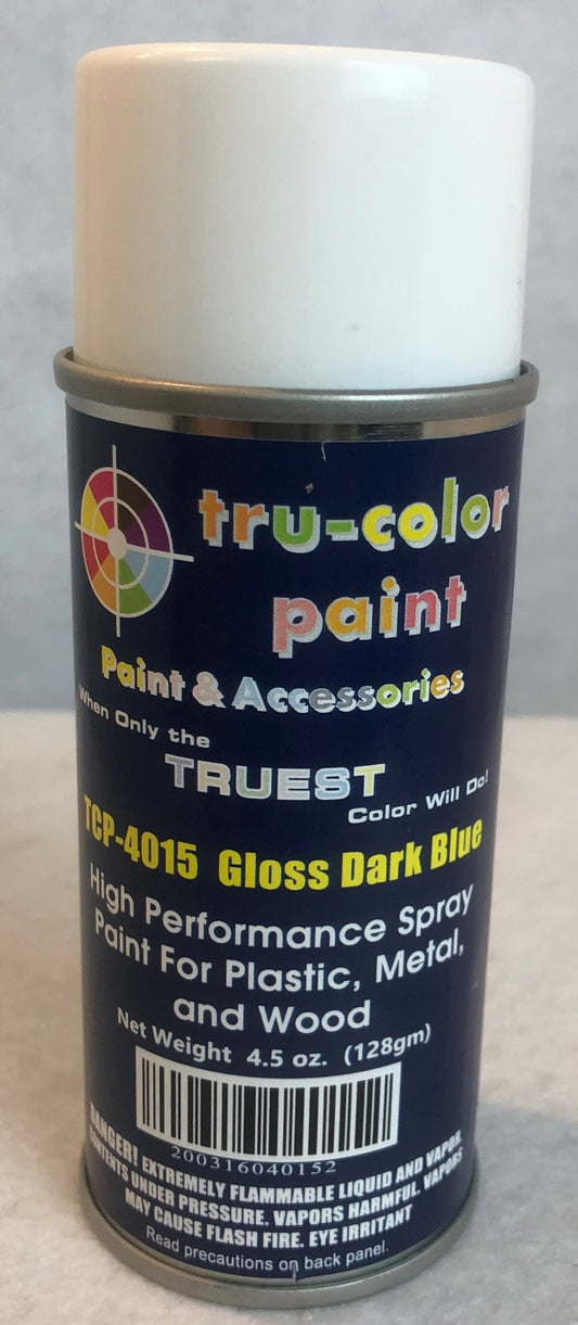 Tru Color TCP - 4015 Gloss Dark Blue, Spray Can, 4.5 ounce, Plastic, Metal and Wood - House of Trains