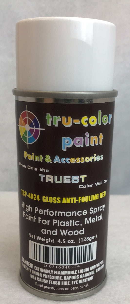 Tru Color TCP - 4024 Gloss Anti - Fouling Red, Spray Can, 4.5 ounce, Plastic, Metal and Wood - House of Trains