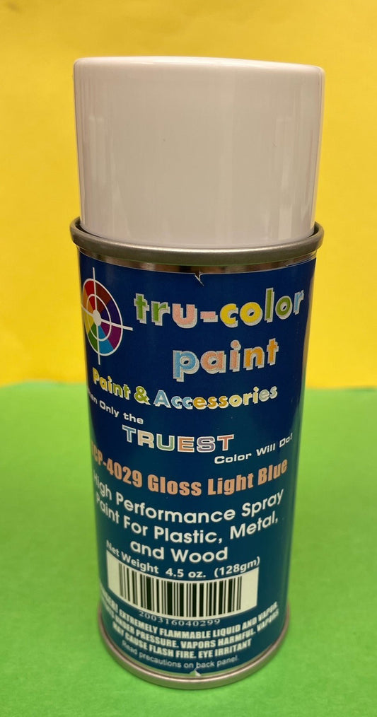 Tru Color TCP - 4029 Gloss Light Blue, Spray Can, 4.5 ounce, Plastic, Metal and Wood - House of Trains