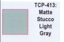 Tru Color TCP - 413 Matte Light Grey Stucco, Paint 1 ounce - House of Trains