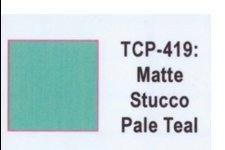 Tru Color TCP - 419 Matte Pale Teal Stucco, Paint 1 ounce - House of Trains
