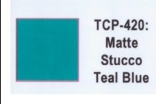 Tru Color TCP - 420 Matte Teal Blue Stucco, Paint 1 ounce - House of Trains