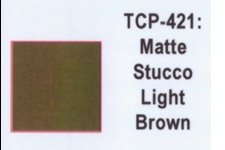 Tru Color TCP - 421 Matte Light Brown Stucco, Paint 1 ounce - House of Trains