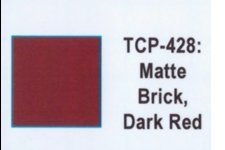 Tru Color TCP - 428 Matte Dark Red Brick, Paint 1 ounce - House of Trains