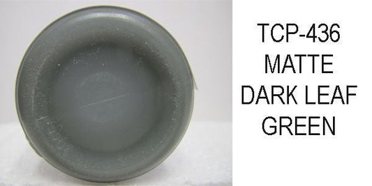 Tru Color TCP - 436 Matte Dark Leaf Green, Paint 1 ounce - House of Trains