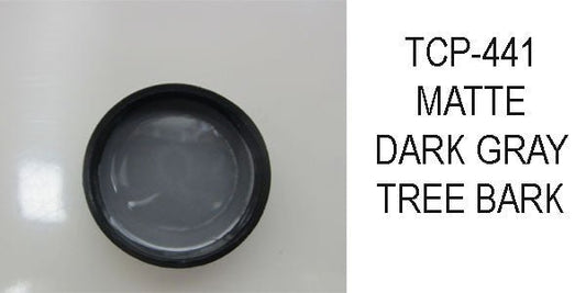 Tru Color TCP - 441 Matte Dark Gray, Tree Bark, Paint 1 ounce - House of Trains