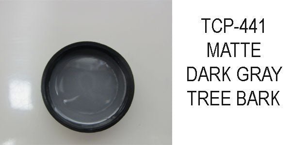 Tru Color TCP - 441 Matte Dark Gray, Tree Bark, Paint 1 ounce - House of Trains
