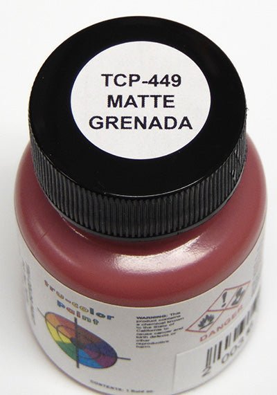 Tru Color TCP - 449 Matte Grenada Structure Exterior Wall, Paint 1 ounce, - House of Trains