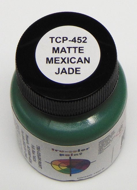 Tru Color TCP - 452 Matte Mexican Jade, Structure Exterior Wall, Paint 1 ounce, - House of Trains