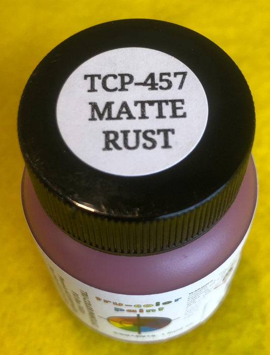 Tru Color TCP - 457 Matte Rust, Paint 1 ounce, - House of Trains