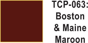 Tru Color TCP - 63 Boston and Maine Maroon Paint 1 ounce - House of Trains