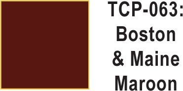 Tru Color TCP - 63 Boston and Maine Maroon Paint 1 ounce - House of Trains