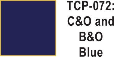 Tru Color TCP - 72 Chesapeake and Ohio, Baltimore and Ohio Blue Paint 1 ounce - House of Trains