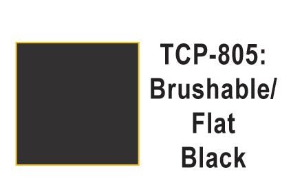 Tru Color TCP - 805 Flat Black Paint 1 Fluid Ounce - House of Trains