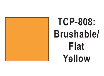 Tru Color TCP - 808 Flat Yellow Paint 1 Fluid Ounce - House of Trains
