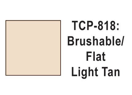 Tru Color TCP - 818 Flat Light Tan Paint 1 Fluid Ounce - House of Trains