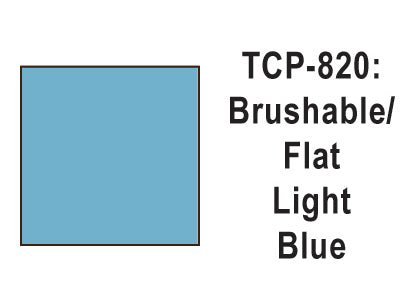Tru Color TCP - 820 Flat Light Blue Paint 1 Fluid Ounce - House of Trains