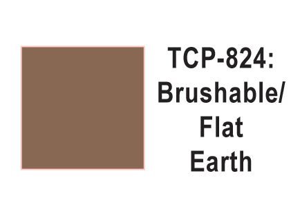 Tru Color TCP - 824 Flat Earth Paint 1 Fluid Ounce - House of Trains