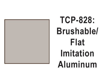 Tru Color TCP - 828 Flat Imititation Aluminum Paint 1 Fluid Ounce - House of Trains