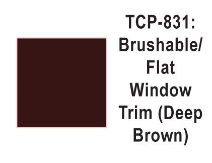 Tru Color TCP - 831 Flat Deep Brown Paint 1 Fluid Ounce - House of Trains