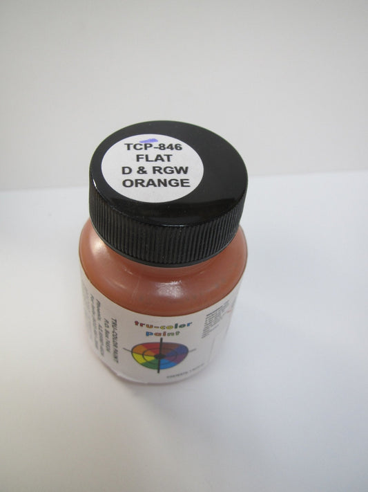 Tru Color TCP - 846 Flat Rio Grande Orange Paint 1 Fluid Ounce - House of Trains