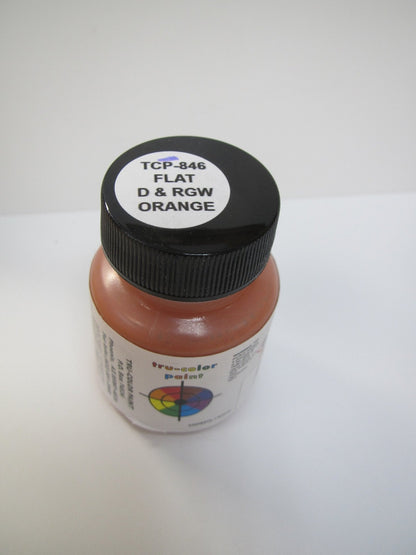 Tru Color TCP - 846 Flat Rio Grande Orange Paint 1 Fluid Ounce - House of Trains