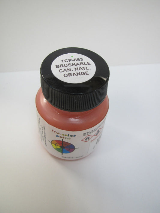 Tru Color TCP - 853 Brushable Canadian National Orange, Flat Paint, 1 Fluid Ounce - House of Trains