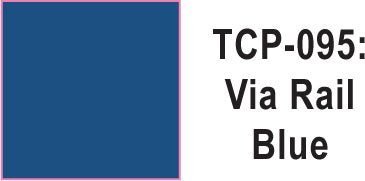 Tru Color TCP - 95 VIA Rail Blue Paint 1 ounce - House of Trains