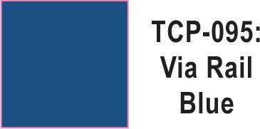 Tru Color TCP - 95 VIA Rail Blue Paint 1 ounce - House of Trains