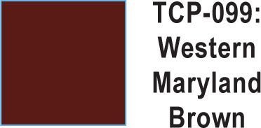 Tru Color TCP - 99 Western Maryland Brown Paint 1 ounce - House of Trains