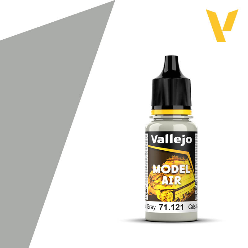 Vallejo 71.121 Model Air, USN Light Gull Grey Paint, 0.6 fl oz, 18ml. - House of Trains