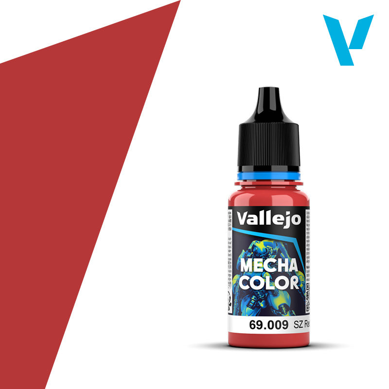 Vallejo 69.009 Mecha Color, Sz Red Paint, 0.6 fl oz, 18ml.