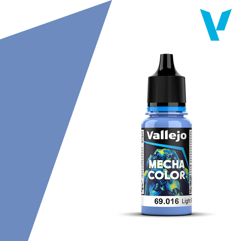 Vallejo 69.016 Mecha Color, Light Blue Paint, 0.6 fl oz, 18ml.