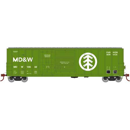 Athearn 71015 HO 50' FMC Poste exterior, puerta combinada, furgón, MDW, 10032