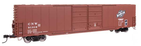 Walthers 910 - 3403 HO, Mainline, 60' Pullman Standard Double Door Auto Parts Boxcar, Chicago North Western, CNW 91319 - House of Trains