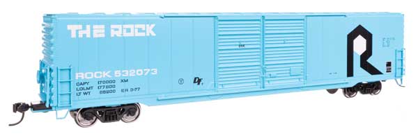 Walthers 910 - 3413 HO, Mainline, 60' Pullman Standard Double Door Auto Parts Boxcar, Rocl Island, ROCK 532073 - House of Trains