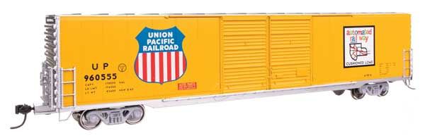 Walthers 910-3415 HO, Mainline, 60' Pullman Standard Double Door Auto Parts Boxcar, Union Pacific, UP 960555 - House of Trains