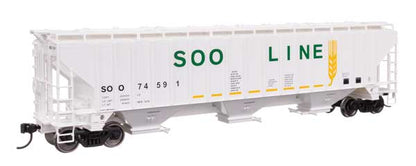 Walthers 910 - 49075 HO, Trinity 4750 Covered Hopper, SOO 74591 - House of Trains