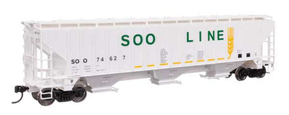 Walthers 910 - 49076 HO, Trinity 4750 Covered Hopper, SOO 74627 - House of Trains