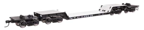Walthers 910 - 50229 HO, 81' 8 - Axle Depressed Center Flat Car, NYC 498988 - House of Trains