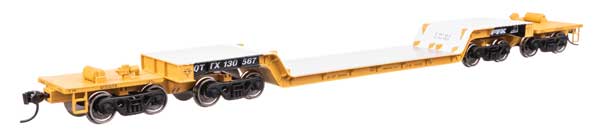 Walthers 910 - 50239 HO, 81' 8 - Axle Depressed Center Flat Car, QTTX 130567 - House of Trains