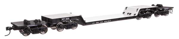 Walthers 910 - 50244 HO, 81' 8 - Axle Depressed Center Flat Car, WP 1601 - House of Trains